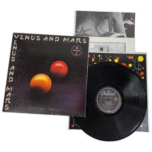 Beatles Paul McCartney & Wings Venus And Mars VInyl LP Record Album WIth Posters
